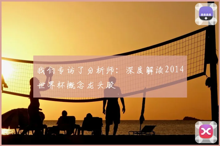 我们专访了分析师：深度解读2014世界杯概念龙头股